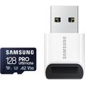 Tarjeta de memoria Samsung Pro Ultimate MicroSDXC con lector de tarjetas MB-MY128SB/WW