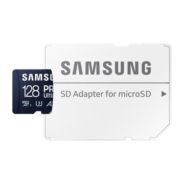 Tarjeta de memoria Samsung Pro Ultimate MicroSDXC con adaptador SD MB-MY128SA/WW - 128 GB