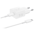 Samsung USB-C Power Adapter with Cable EP-T2510XWEGEU - 25W - White