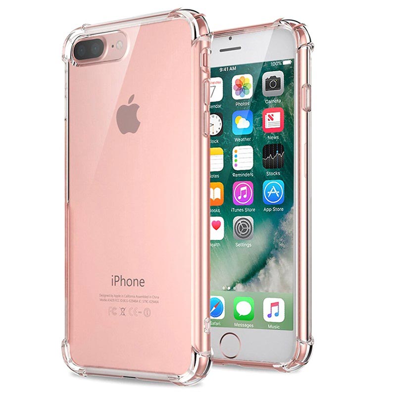 Funda Híbrida para iPhone 7 Plus / iPhone 8 Plus - Resistente a Arañazos -  Transparente