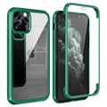 Carcasa Híbrida Shine&Protect 360 para iPhone 11 Pro Max - Verde / Claro