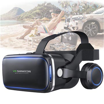 Gafas de Realidad Virtual con Auriculares Shinecon 6 Generation G04E 3D VR