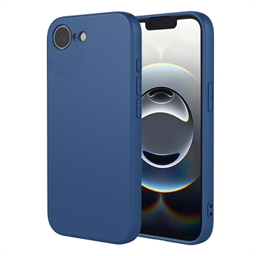 Funda de silicona antigolpes iPhone 16e - Azul