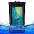 Funda impermeable para smartphone con correa - 7.2" - Negro