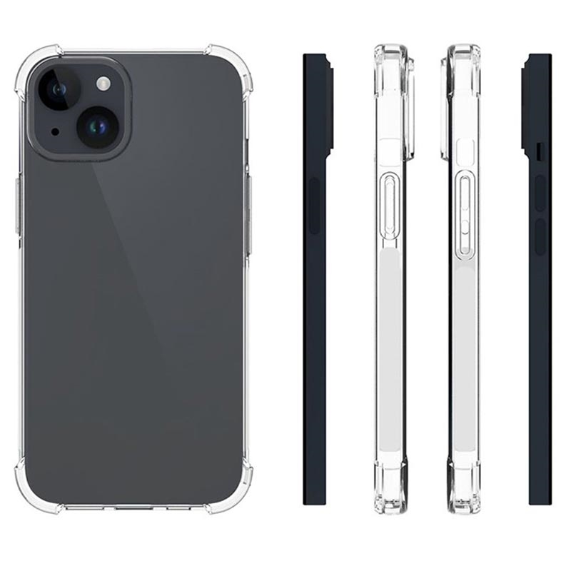 Carcasa de TPU Antichoque para iPhone 15 Pro Max - Transparente