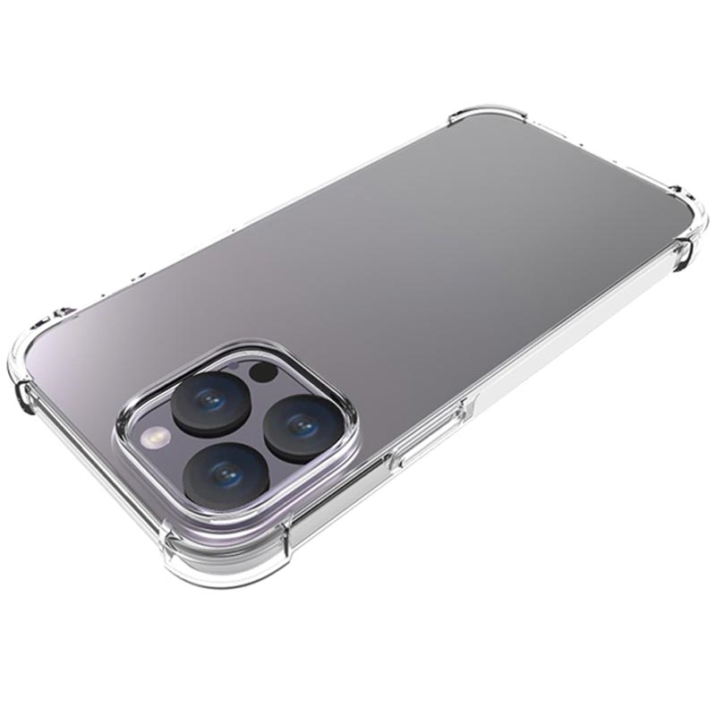 Funda TPU para iPhone 15 Pro Max transparente mate negro