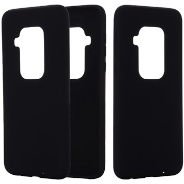 Funda de Silicona para Motorola One Zoom - Flexible y Mate - Negro