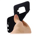 Funda de Silicona para Motorola One Zoom - Flexible y Mate - Negro
