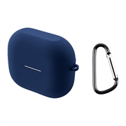 Carcasa de Silicona con Mosquetón para Samsung Galaxy Buds3/Buds3 Pro - Azul Oscuro