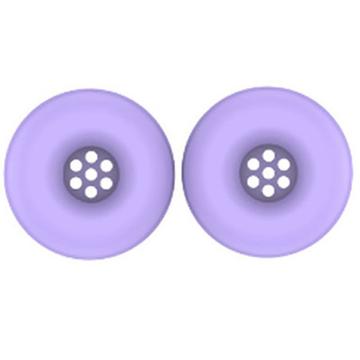Fundas protectoras de silicona para auriculares de botón JBL Tune 520BT - Morado