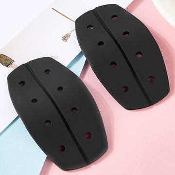 Hombreras de silicona para tirantes de sujetador - Transpirables / Negras