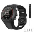 Correa de silicona para Suunto Ambit3 Peak/Sport/Vertical - Negro