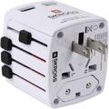 Adaptador USB de viaje Skross World - 2x USB-A, 12W - Blanco