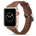 Apple Watch Series 5/4/3/2/1 Slim Leather Strap - 40mm, 38mm - Coffee