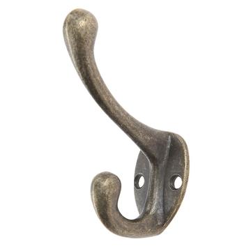 Pequeños Ganchos Antiguos para Sombreros en Metal - 5 Pzs. - Bronce