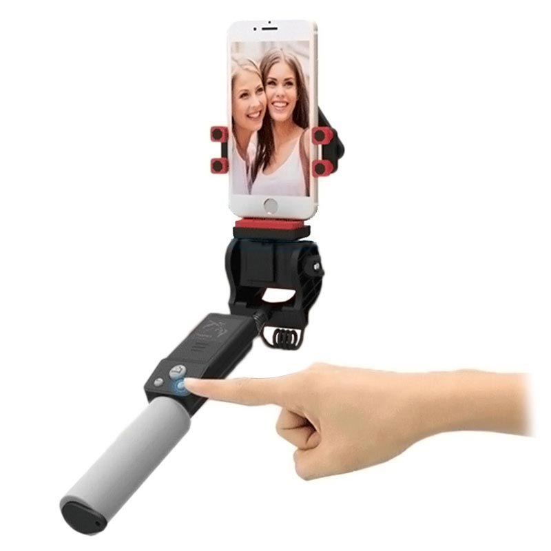 rotación de 360° Palo selfie con Bluetooth monopod con mando a distancia inalámbrico palo selfie para smartphones iPhone y Android