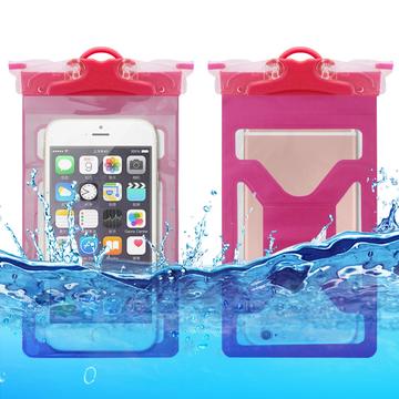 Funda estanca universal IPX8 de PVC blando - 6.5" - Rosa Fuerte