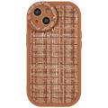 Carcasa de TPU Canvas para iPhone 14 Plus - Marrón