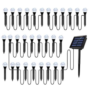 Bolas de burbujas solares para jardín - 30 unidades.