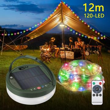 Luces LED en cadena alimentadas por energía solar - 12m