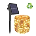 Guirnaldas de Luces LED Solares Impermeables IP67 - 22m - Amarillo
