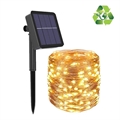 Guirnaldas de Luces LED Solares Impermeables IP67 - 32m - Amarillo