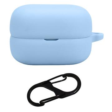 Carcasa de Silicona con Mosquetón para Sony LinkBuds Open - Azul