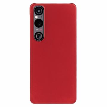 Carcasa de Plástico Engomado para Sony Xperia 1 VI - Rojo
