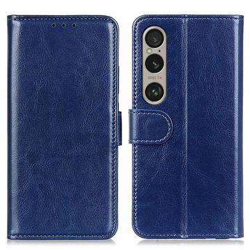 Funda de cartera con cierre magnético para Sony Xperia 1 VI - Azul Oscuro