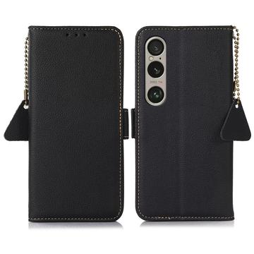 Funda con RFID para Sony Xperia 1 VI - Estilo Cartera (Embalaje abierta - Bulk) - Negro