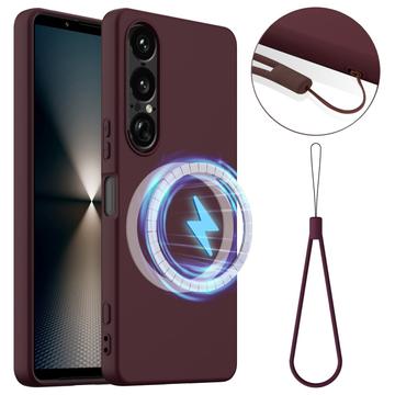 Funda de Silicona Líquida para Sony Xperia 1 VII - Compatible con MagSafe