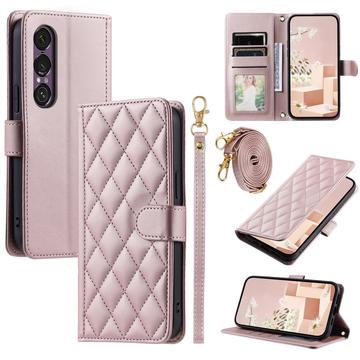 Funda acolchada de lujo para Sony Xperia 1 VII - Estilo Cartera