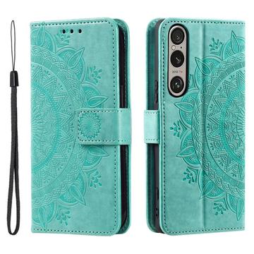 Funda Mandala Series para Sony Xperia 1 VII - Estilo Cartera - Verde