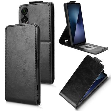 Funda abatible vertical con soporte Sony Xperia 1 VII - Negro
