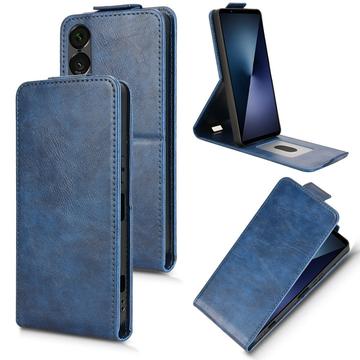 Funda abatible vertical con soporte Sony Xperia 1 VII - Azul oscuro