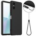 Funda de Silicona Líquida para Sony Xperia 10 VI - Compatible con MagSafe - Negro