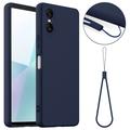 Funda de Silicona Líquida para Sony Xperia 10 VI - Compatible con MagSafe - Azul Oscuro