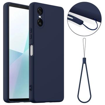 Funda de Silicona Líquida para Sony Xperia 10 VI - Compatible con MagSafe - Azul Oscuro