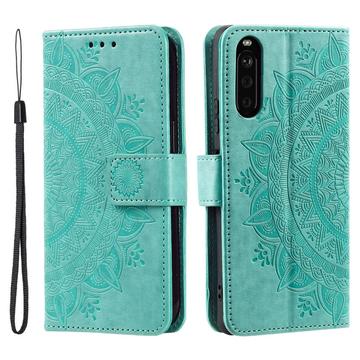 Funda Mandala Series para Sony Xperia 10 VI - Estilo Cartera - Verde