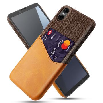 Carcasa con Ranura para Tarjeta KSQ para Sony Xperia 10 VII - Naranja