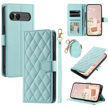 Funda acolchada de lujo para Sony Xperia 10 VII - Estilo Cartera - Verde