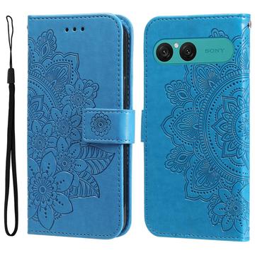 Funda Mandala Series para Sony Xperia 10 VII - Estilo Cartera - Azul
