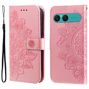 Funda Mandala Series para Sony Xperia 10 VII - Estilo Cartera - Rosa