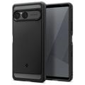 Funda de TPU Spigen Rugged Armor para Sony Xperia 10 VII - negro