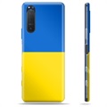 Funda TPU con bandera de Ucrania para Sony Xperia 5 II - Amarillo y azul claro