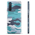 Funda de TPU para Sony Xperia 5 II - Camuflaje Azul