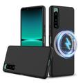Funda de Silicona Líquida para Sony Xperia 5 IV - Compatible con MagSafe - Negro