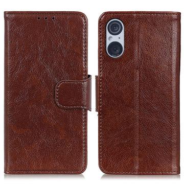 Funda Elegant para Sony Xperia 5 V - Estilo Cartera - Marrón