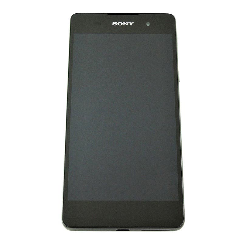 Delgado metálico Altoparlante Carcasa Frontal & Pantalla LCD para Sony Xperia E5 - Negro