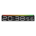 Reloj Ritmo LED Sonoro-Reactivo con RGB - 30cm - Negro